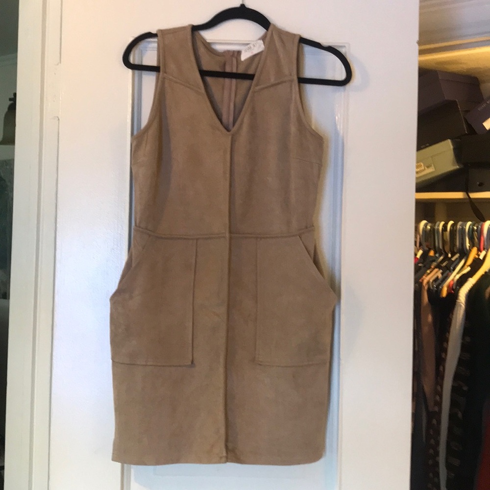 Sienna Sky faux suede stretch Kylie dress.